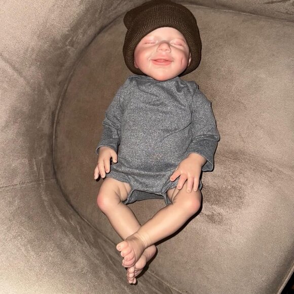 🆕20Inch Full Body Viny Newborn Baby Poseable Limbs Cute Boy April Reborn Baby - Picture 2 of 10